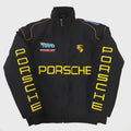 Suspended Clothing Lamborghini parachute racing jacket front view unisex fit