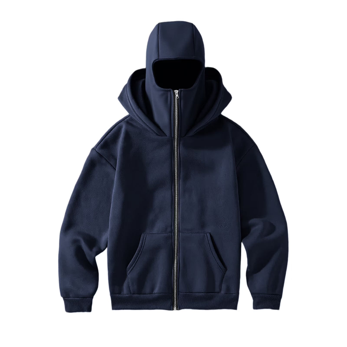 Navy Blue Balaclava Hoodie | Stylish & Functional All Weather Essential