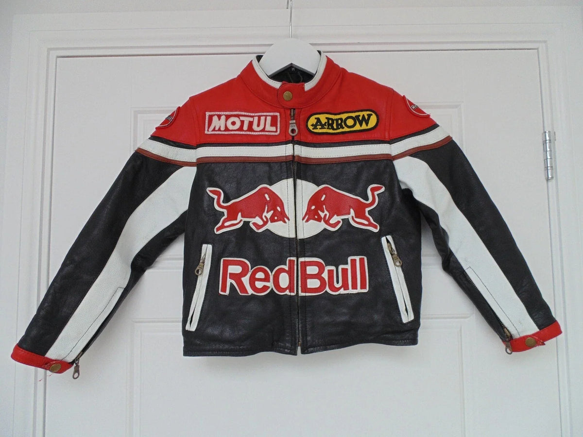 Red Bull Racing Leather Jacket – Premium Streetwear for Motorsport Enthusiasts