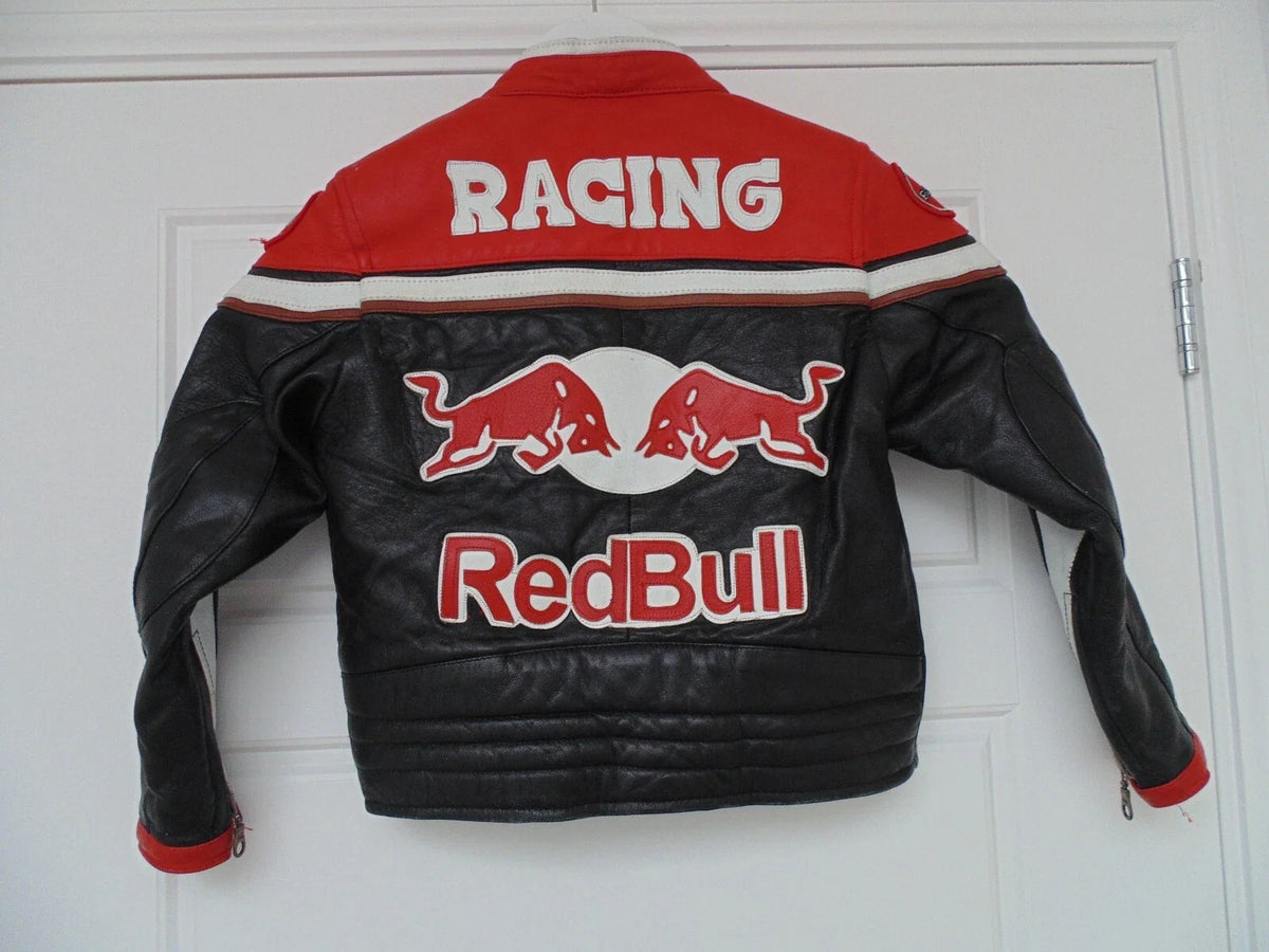 Red Bull Racing Leather Jacket – Premium Streetwear for Motorsport Enthusiasts